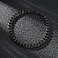 Miniatyrbild 1 av 5: Rostfritt stål Curb Cuban Link Chain Armband 22cm Width 5mm
