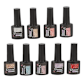 Miniatyrbild 1 av 5: 9 st Glitter Gel Nagellack Set 8ml Flerfärgade Diamantnaglar för DIY Konstdesign