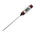 Miniatyrbild 1 av 5: Matlagningsstermometer Pennmodell Hög Noggrannhet LCD-Display Kötttermometer med Rostfri Sond Svart