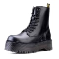 Miniatyrbild 2 av 4: Kvinnor Vinter hög plattform tjocka klackar Chunky plattform boots black 4.5