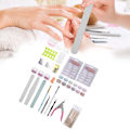 Miniatyrbild 5 av 5: Nagelmanikyrset Glitterpulver Toppar Borste Konstverktygssats för Salong