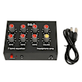 Miniatyrbild 1 av 5: 7-bands ljudequalizer RCA utgång ingång 12dB hög basjustering dubbelkanal digital equalizer
