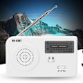 Miniatyrbild 5 av 5: RD?638T Bärbar Solcellsdriven Handvev AM FM Radio Nödläge med LED-ficklampa