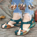 Miniatyrbild 3 av 4: Mode kvinnor sandaler Green 37