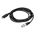 Miniatyrbild 1 av 5: USB till XLR Hona Mikrofonkabel Plug Play Mikrofonkontakt Kabel Sladd 2m / 6.6ft