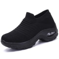 Miniatyrbild 4 av 5: Vår - Platt Slip-on Plattform, Mesh Sock Sneakers, Skor (Set 1) Gray 42