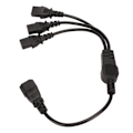 Miniatyrbild 5 av 5: IEC 320 C14 till 3 X C13 Strömkabel Universal 1 till 3 IEC 320 C14 Hane till 3 X C13 Hona Y Splitter Strömadapterkabel