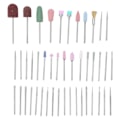 Miniatyrbild 4 av 5: 45st Nagelborr Set Hemmasalong Polering Slip Huvud Manikyr Verktyg (Rosa)