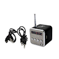 Miniatyrbild 1 av 5: Trådlös Stereo Retro Högtalare Bluetooth Högtalare med LED Digital Display Bärbar FM-radio för Mobiltelefoner Surfplattor Bärbara datorer