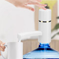 Miniatyrbild 2 av 2: Vit Automatisk Trådlös Vattenautomat för Flaskvatten, Vattenpump för Hemmakontor