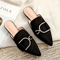 Miniatyrbild 2 av 5: Kvinna Mules Plattform Tofflor Sandaler Pink 36