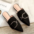Miniatyrbild 2 av 5: Kvinna Mules Plattform Tofflor Sandaler Pink 41
