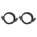 Miniatyrbild 1 av 5: 2st DisplayPort Anslutningskabel DP till DP Kabel 1.8M DP Hane till Hane Adapterkabel
