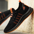 Miniatyrbild 4 av 5: Mesh Casual Lac-up Lättvikt Bekväma Walking Sneakers som andas Yellow 8