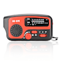 Miniatyrbild 2 av 5: Veva Radio med Handvev SOS-Alarm Multiladdning 1200mAh Powerbank AM FM Nöd Solväderradio med LED-ficklampa