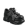 Miniatyrbild 5 av 5: Sneakers för kvinnor och män, Casual Slip On Platform Lätt vulkaniserad sko BLACK 36
