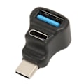 Miniatyrbild 5 av 5: Typ C Splitter Adapter PD 100W Laddning 8K Video 20Gbps 90 Grader Typ C till Typ C USB A Konverterare för Laptop Kontroller