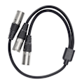 Miniatyrbild 3 av 5: JORINDO JD60711 XLR Hane till Dubbel XLR Hane Kabel Y-Typ Splitter Mikrofonkabel