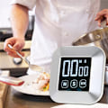 Miniatyrbild 2 av 5: LCD Digital Touch Screen Kökstimer Praktisk Matlagningstimer Nedräkning Räkna UPP Väckarklocka