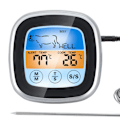 Miniatyrbild 3 av 5: Kötttermometer för Matlagning Digital Mattermometer Färgskärm för BBQ Hushållskök Silver