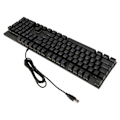 Miniatyrbild 5 av 5: Full Size Mekaniskt Tangentbord 104 Tangenter USB Trådbundet Speltangentbord med Numeriskt Tangentbord Röd Switch för Windows Svart