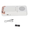 Miniatyrbild 1 av 5: Mobiltelefonhållare Bluetooth-högtalare Vikbar Bärbar Hög Effekt Bluetooth-högtalare Telefonhållare Vit
