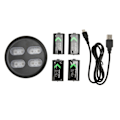 Miniatyrbild 2 av 5: Laddningsbart Batteripaket Laddare 4 X1200mAh Hög Kapacitet Backup Batteri för X ONE för X Series Spelkontroller