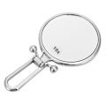 Miniatyrbild 1 av 5: Dubbelsidig sminkspegel 10x Förstorande Vikbar Handhållen Kosmetisk För Hemresor (Silver)