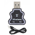 Miniatyrbild 1 av 5: Bluetooth 5.0 Ljudsändare Mottagare Adapter Färgglatt Ambient Ljus USB Trådlös Ljudadapter