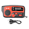 Miniatyrbild 1 av 5: Veva Radio med Handvev SOS-Alarm Multiladdning 1200mAh Powerbank AM FM Nöd Solväderradio med LED-ficklampa