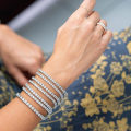 Miniatyrbild 5 av 5: 925 Sterling Silver Tennis Armband Dam Armband S4803