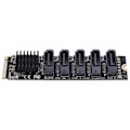 Miniatyrbild 3 av 5: PH56 M2 PCIE 3 5-portars hårddiskexpansionsadapterkort med stöd för PM-funktion, datortillbehör