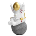 Miniatyrbild 4 av 5: Söt Astronaut Trådlös Bluetooth Högtalare TWS Mini Portabel Högtalare med FM Minneskort Guld