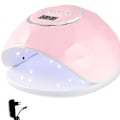 Miniatyrbild 4 av 5: 86W Nagellampa LED UV 4 Växlar Tidsinställning Induktions Gel Tork Lampa EU-kontakt Rosa