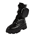 Miniatyrbild 1 av 2: Vinter Gothic Punk Kvinnor Platform Boots 9 / long black