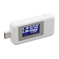 Miniatyrbild 3 av 5: KWS 1802C Typ C Spännings- och Strömstyrkemätare 0?5.1A 4?30V 0?155W 0 till 99 Timmar USB C Digital Multimeter för Laboratorier