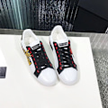 Miniatyrbild 1 av 5: Låg-top Casual, läder Sneaker (set-a) Black White 40