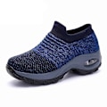 Miniatyrbild 2 av 4: Casual- Chunky Knitted Platform, Walking Sneakers Set-e khaki 40