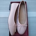 Miniatyrbild 1 av 4: Läder- Splice Bow Round, Klassiska Ballerinaskor Set-j 35 /