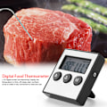 Miniatyrbild 3 av 5: LCD Digital Display Mattermometer Temp Tidvisning med Sond Kök Matlagning Bakning BBQ