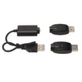 Smart USB-laddare för USB-adapter med LED-indikator Intelligent överladdningsskydd Svart
