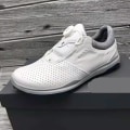 Miniatyrbild 4 av 5: Golfskor i äkta läder för män, Sneakers för utomhussporter White 6.5