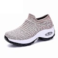 Miniatyrbild 1 av 4: Casual- Chunky Knitted Platform, Walking Sneakers Set-e khaki 40