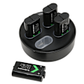 Miniatyrbild 5 av 5: Laddningsbart Batteripaket Laddare 4 X1200mAh Hög Kapacitet Backup Batteri för X ONE för X Series Spelkontroller