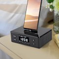 Miniatyrbild 4 av 5: D9PRO 3 i 1 Väckarklocka USB-Laddning Uppspelning FM Stereo Radio Bluetooth Högtalare 110?240V