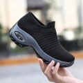 Miniatyrbild 5 av 5: Vår - Platt Slip-on Plattform, Mesh Sock Sneakers, Skor (Set 1) Black 40