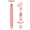 Miniatyrbild 5 av 5: 4-i-1 Multifunktionell Ansiktsmassager Vibration Ansiktslyft Uppstramande Massageapparat