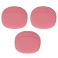 3-pack Öronproppsskyddande Bärväska Bärbar Mini Silikonförvaringspåse för Öronproppar Hem Rosa
