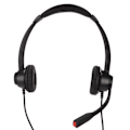 Miniatyrbild 2 av 5: Typ C Telefonheadset Brusreducerande Binaural Call Center Hörlurar med Mikrofon för Kundtjänst Kontor