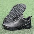 Miniatyrbild 1 av 5: Golfskor i äkta läder för män, Sneakers för utomhussporter Black 10